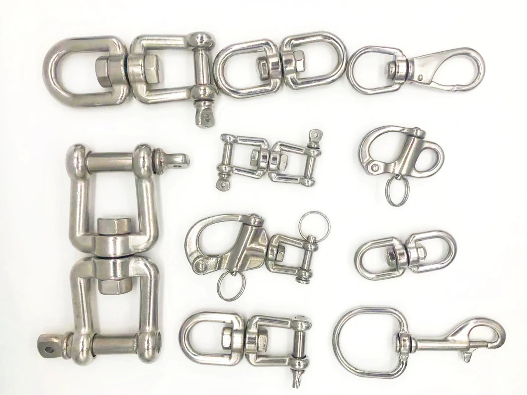 316/304 Stainless Steel Boat Accessories Precision Casting Rigging for Swivel Eye Hook with Latch Marine Hardware for Boat/Yacht/Ship Price USA 3/8"