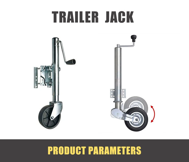 Trailer Jack Jockey Wheel 48mm with Solid Wheel