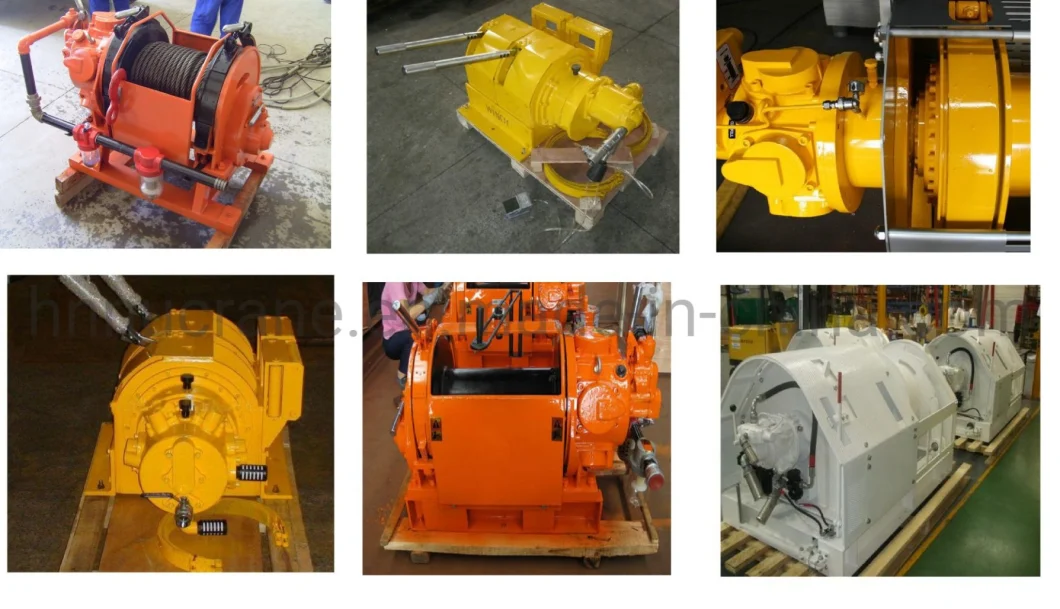 Brute Force 10ton Air Winch with Manual Band Brake for Mine Drilling