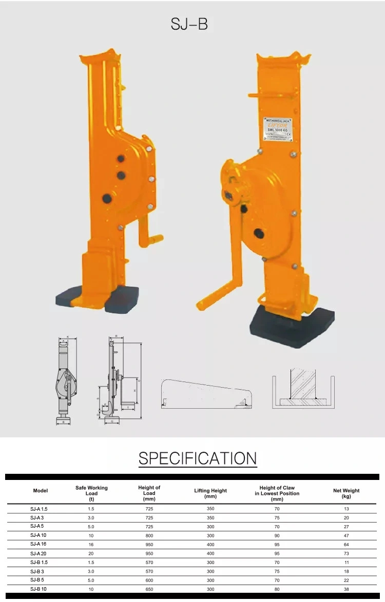 Liftor 1.5t 3t 5t 10t 16t 20t 25t Mechanical Screw Electric Hydraulic Cylinder Jack Auto Trolley Pneumatic Trailer Car Floor Jack Price